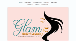 Desktop Screenshot of glambeautylounge.com